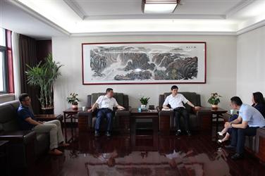 汤明拜会江西省生态环境厅厅长陈小平