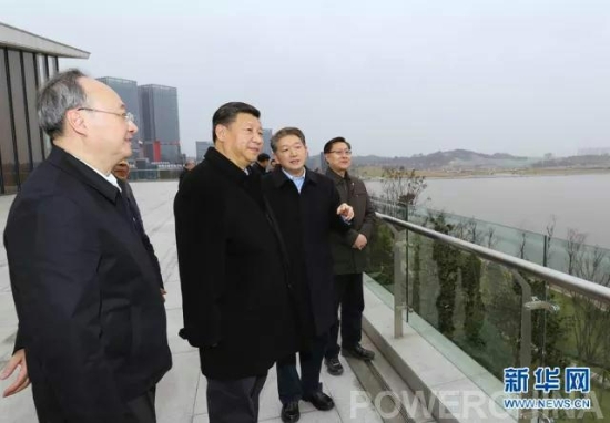 栗战书考察企业投资建设的天府新区兴隆湖